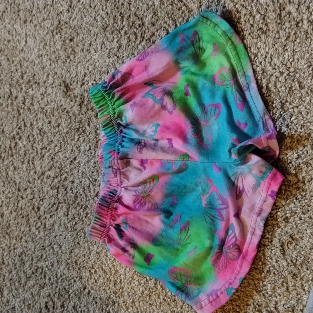 Girl's Tie Dye Butterfly Pajama Pants Medium